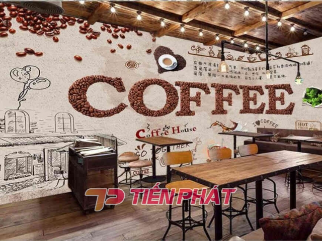 Tranh Dán Tường Quán Coffee GT21