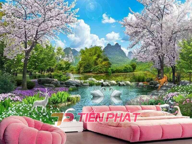  Tranh Dán Tường Phong Cảnh Thiên Nhiên PCTN38
